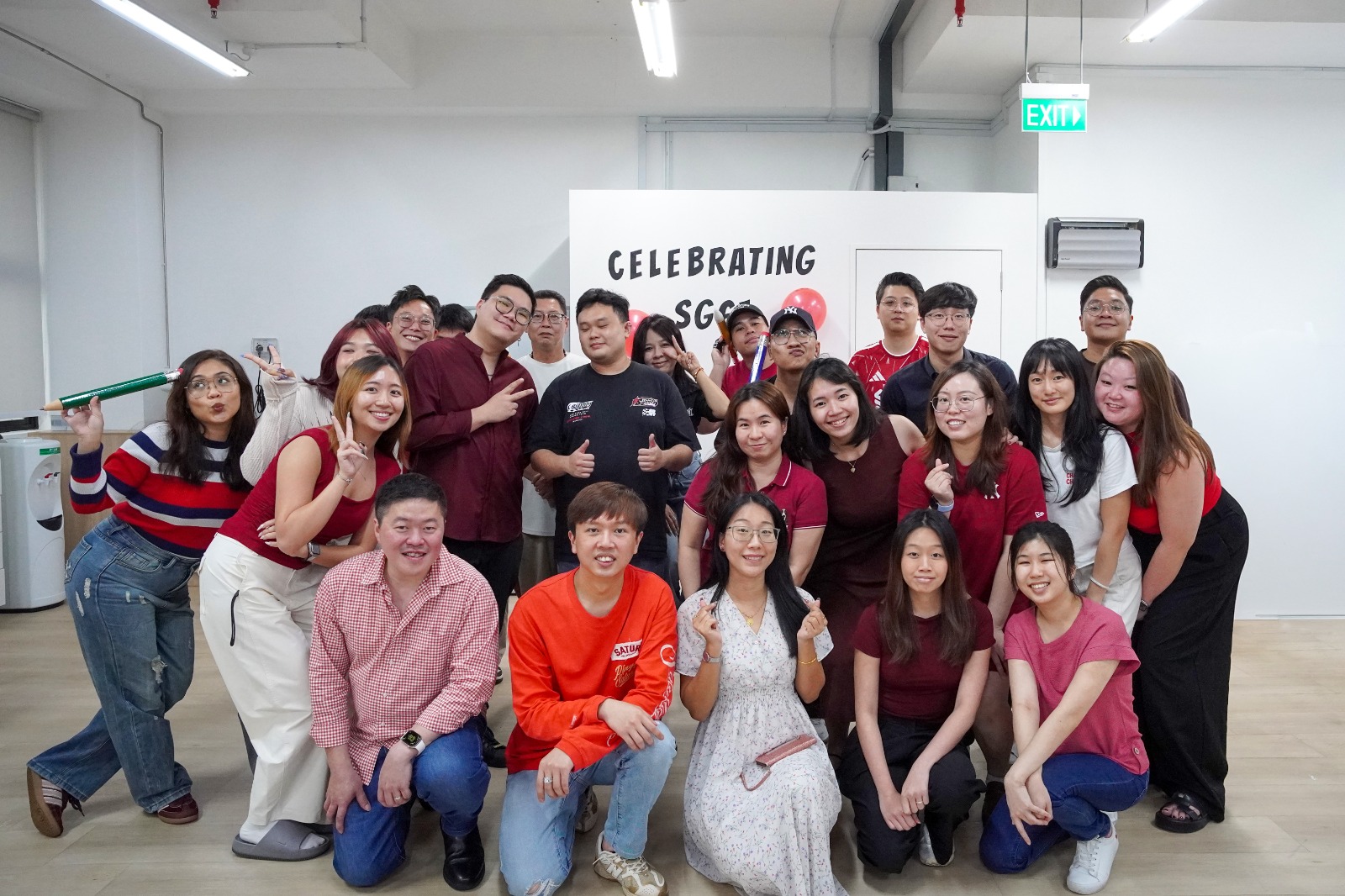 Zeno team celebrating together in the office