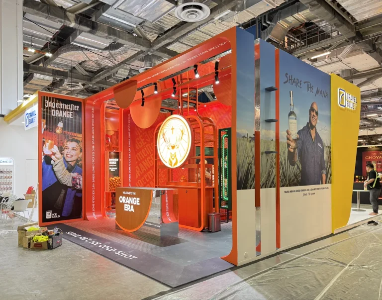 Jägermeister exhibition stand at TFWA 2025.