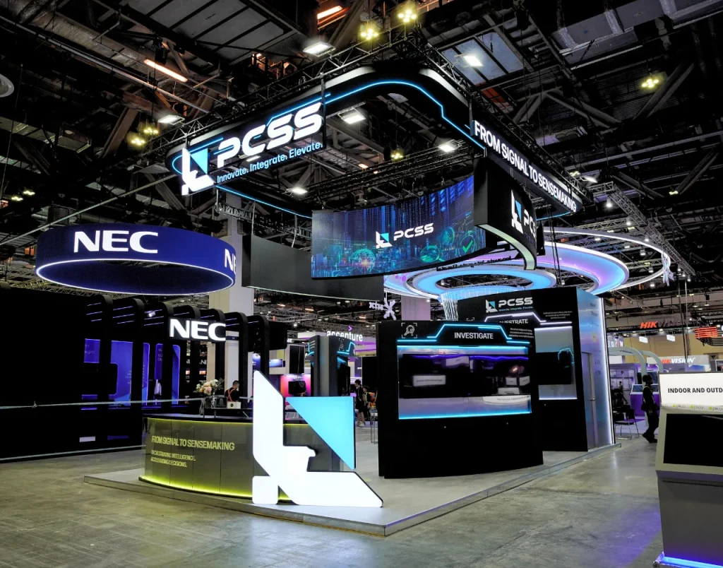 PCSS exhibition stand at MTX 2026.