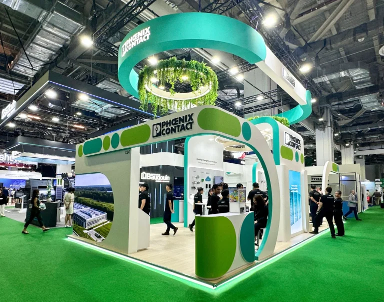 Phoenix Contact exhibition stand at Tech Week Singapore 2025.